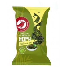 Морская капуста АШАН Красная птица с зеленым чаем, 5 г (kastd) в магазинах Ашан