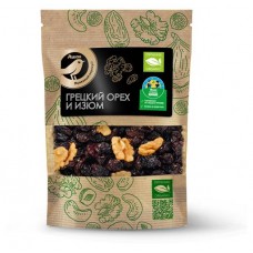 Грецкий орех и изюм АШАН Золотая птица органик, 100 г (kastd) в магазинах Ашан