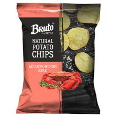 Чипсы картофельные Bruto Атлантический краб, 120 г (kastd) в магазинах Ашан
