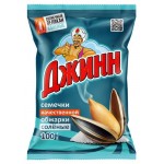 Семечки Джинн Солнечный Великан соленые обжареные, 100 г (kastd)
