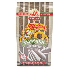 Семечки подсолнечные От Мартина полосатые без соли, 250 г (kastd) в магазинах Ашан