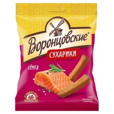 Сухарики Воронцовские Семга, 120 г (kastd) в магазинах Ашан