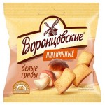 Сухарики пшеничные Воронцовские Белые грибы, 80 г (kastd)
