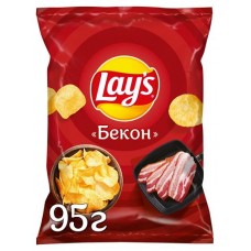 Чипсы картофельные Lay's со вкусом Бекона 95г (kastd) в магазинах Ашан