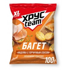 Сухарики Хрусteam Багет индейка с горчичным соусом, 100 г (kastd) в магазинах Ашан