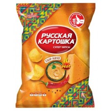 Чипсы картофельные Русская картошка с вкусом сыра Начо, 105 г (kastd) в магазинах Ашан