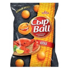 Кукурузные шарики Русскарт Сыр Ball со вкусом краба, 140 г (kastd) в магазинах Ашан