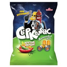 Кукурузные шарики Русскарт Сырколбас со вкусом острого перца, 100 г (kastd) в магазинах Ашан