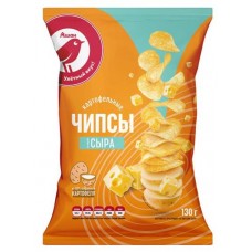Чипсы АШАН Красная птица картофельные со вкусом сыра, 130 г (kastd) в магазинах Ашан
