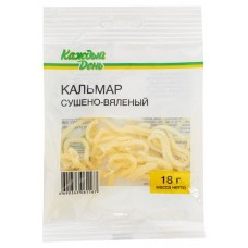 Кальмар Каждый День сушено-вяленый, 18 г (kastd) в магазинах Ашан