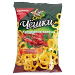 Снек кукурузный Chе Чешки луковые колечки со вкусом раков с укропчиком, 40 г (kastd)