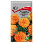 Семена Бархатцы отклоненные махровые Поиск Петит оранжевые, 0,4 г (kastd)