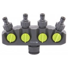 Разветвитель шланга Garden Star 4-х канальный, 19 мм/25 мм (kastd) в магазинах Ашан