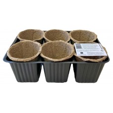Набор торфяных горшков Газонcity Цветочный мини 60х60 мм с кассетой, 6 шт (kastd) в магазинах Ашан