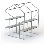 Мини-теплица Благо из оцинкованной трубы 20х20мм, 1,5х1,5х2 м (kastd)