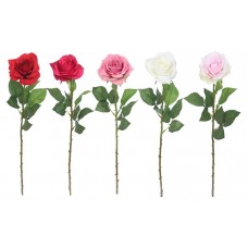 Цветок искусственный Роза, 52 см (kastd) в магазинах Ашан