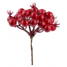 Набор веток Азалия Декор с ягодами на вставках L13см красный, 3 шт (kastd) в магазинах Ашан