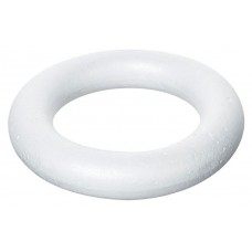 Кольцо Азалия Декор пенопласт белое, D20хH3,5 см (kastd) в магазинах Ашан