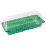 Мини-парник с крышкой полистирол 390х160х130 мм, для 2 кассет 180х135х60 мм (kastd)