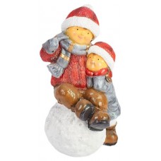 Фигурка ТПК Полиформ Дети на снежном шаре, 30х52 см (kastd) в магазинах Ашан