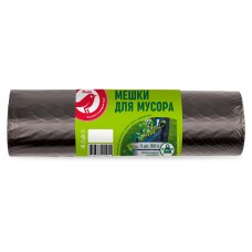 Мешок для садового мусора АШАН Красная птица 5 шт, 160 л (kastd) в магазинах Ашан