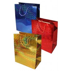 Пакет подарочный Grand Gift голография 32х26х15 см, в ассортименте (kastd) в магазинах Ашан