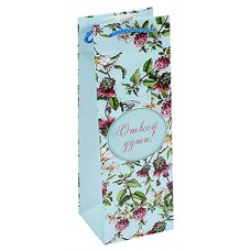 Пакет подарочный Grand Gift под бутылку, 10х33х9 см (kastd) в магазинах Ашан