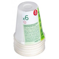 Стаканы одноразовые Actuel ECO компостируемые 260 мл, 6 шт (kastd) в магазинах Ашан