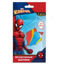 Набор воздушных шаров Nd play Человек-паук, 30 см, 5 шт (kastd) в магазинах Ашан
