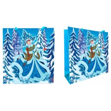 Пакет подарочный Новый год, 16х16 см (kastd) в магазинах Ашан