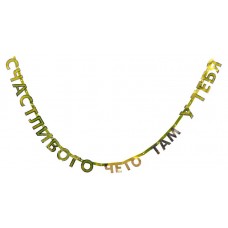 Гирлянда буквы Веселая затея Счастливого чего там у тебя (kastd) в магазинах Ашан