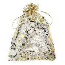 Мешок шифон GrandGift с тиснением, 15х20 см (kastd) в магазинах Ашан