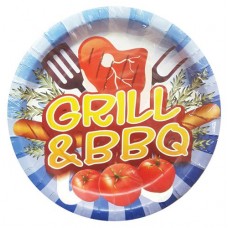 Тарелки бумажные одноразовые Vitto Grill & BBQ, 18 см х 6 шт (kastd) в магазинах Ашан