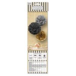 Помпоны Fiolento Тренд бумажные для декорирования, 3 шт (kastd)