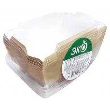 Салатники одноразовые с крышкой крафт, 400 мл х 4 шт (kastd) в магазинах Ашан