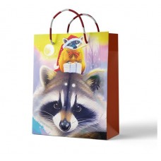 Пакет подарочный Centrum Новогодние зверушки, 18х23 см (kastd) в магазинах Ашан