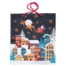 Пакет подарочный Зимний город,26х32х13 см (kastd) в магазинах Ашан