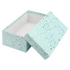 Подарочная коробка Miland Золотое конфетти, 17,5х17,5х10 см (kastd) в магазинах Ашан