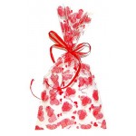 Пакет подарочный GrandGift прозрачный с рисунком, 35х18 см (kastd)