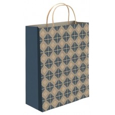 Пакет бумажный подарочный Винтаж крафтовый, 26х32 см (kastd) в магазинах Ашан
