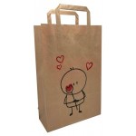 Пакет крафтовый с ручками, 22х35,5х9 см (kastd)