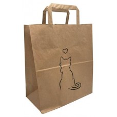 Пакет крафтовый с ручками, 24х29х14 см (kastd) в магазинах Ашан