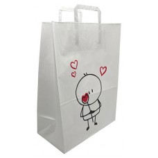 Пакет крафтовый с ручками, 32х43,5х17 см (kastd) в магазинах Ашан