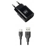 Сетевое зарядное устройство Exployd EX-Z-594 Classic 3.1A 2хUSB - Type-C черное (kastd)
