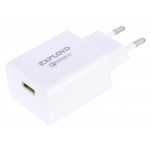 Сетевое зарядное устройство Exployd Rash EX-Z-1147 USB 3A QC3.0 18W белое (kastd)