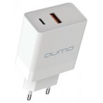 Сетевое зарядное устройство Qumo PD 20W 2USB Type-C QC 3.0 (kastd)