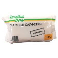 Салфетки влажные Каждый день для электроники, 100 шт (kastd) в магазинах Ашан