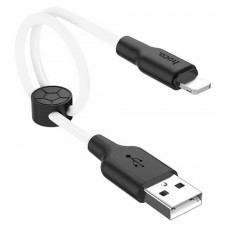 USB кабель Hoco X21 Lightning 8-pin белый, 25 см (kastd) в магазинах Ашан