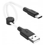 USB кабель Hoco X21 Type-C белый, 25 см (kastd)