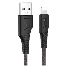 USB кабель Hoco X58 Lightning 8-pin черный, 1 м (kastd) в магазинах Ашан